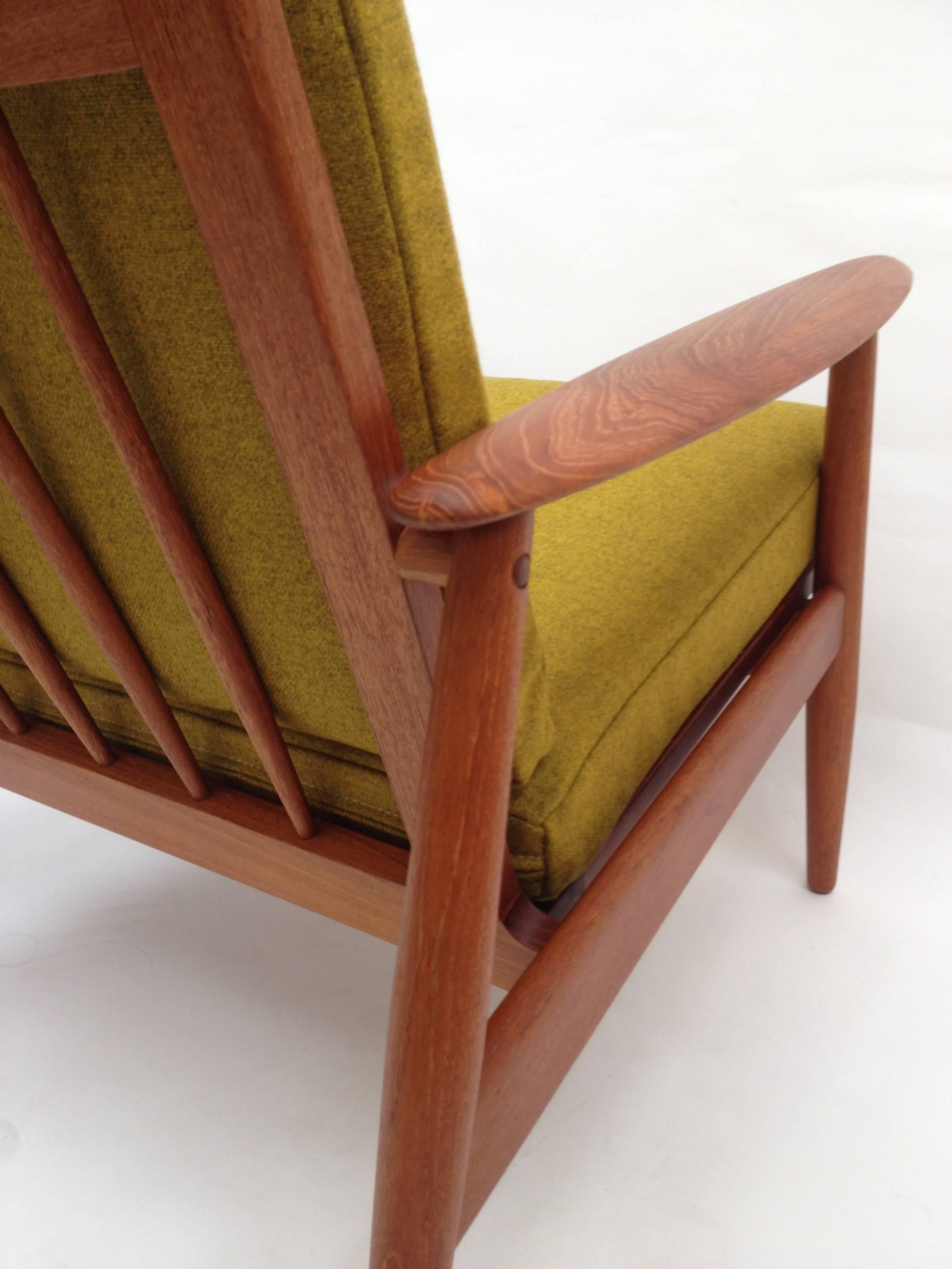 Spectacular Pair of 1960s Danish Modern Teak Easy Chairs, Made in Denmark In Good Condition For Sale In Victoria, British Columbia