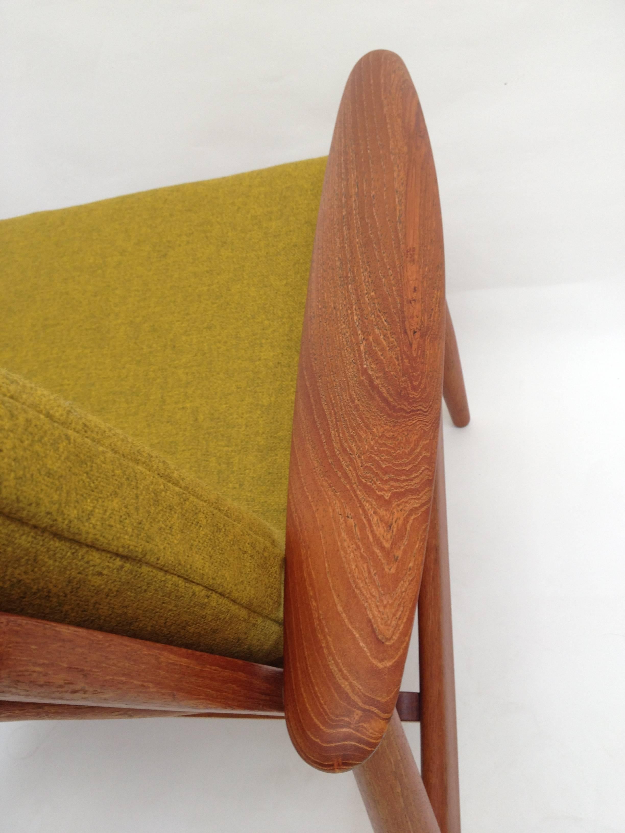 Mid-20th Century Spectacular Pair of 1960s Danish Modern Teak Easy Chairs, Made in Denmark For Sale