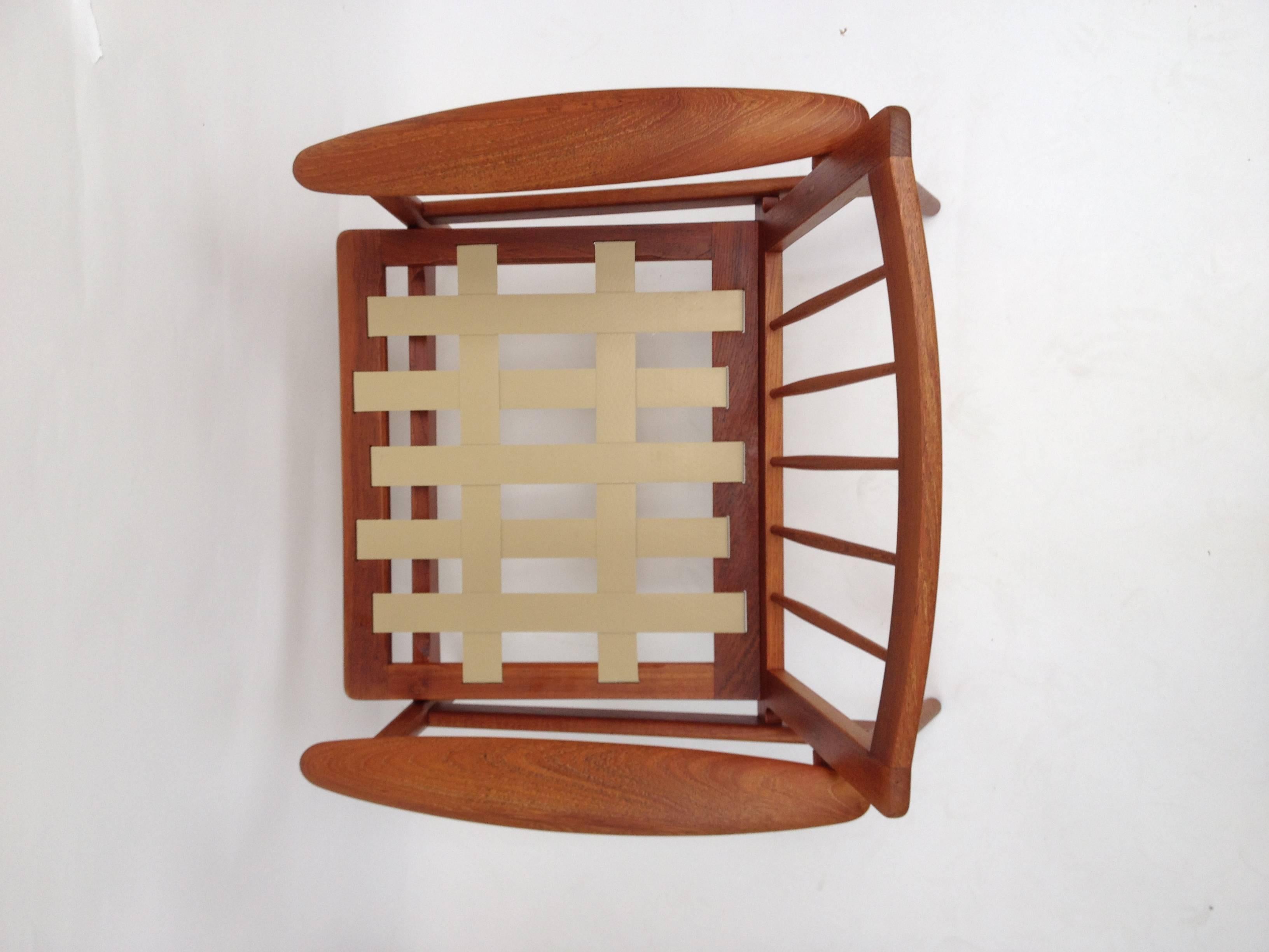 Spectacular Pair of 1960s Danish Modern Teak Easy Chairs, Made in Denmark For Sale 1