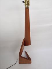 1960s Danish Modern Teak Architectural Table Lamp