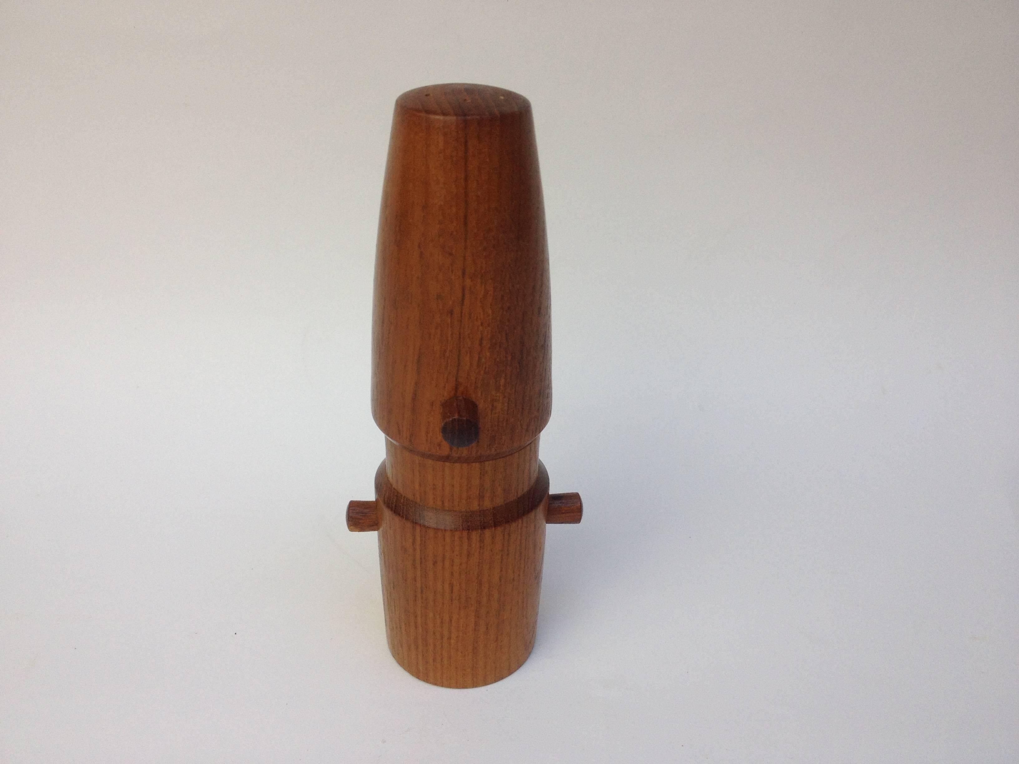 Dansk Teak Pepper Mill Designed by Jens Quistgaard, Made in Denmark In Good Condition For Sale In Victoria, British Columbia