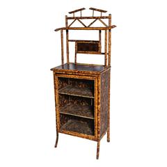 Superb English Bamboo Side Cabinet / Bookcase 7