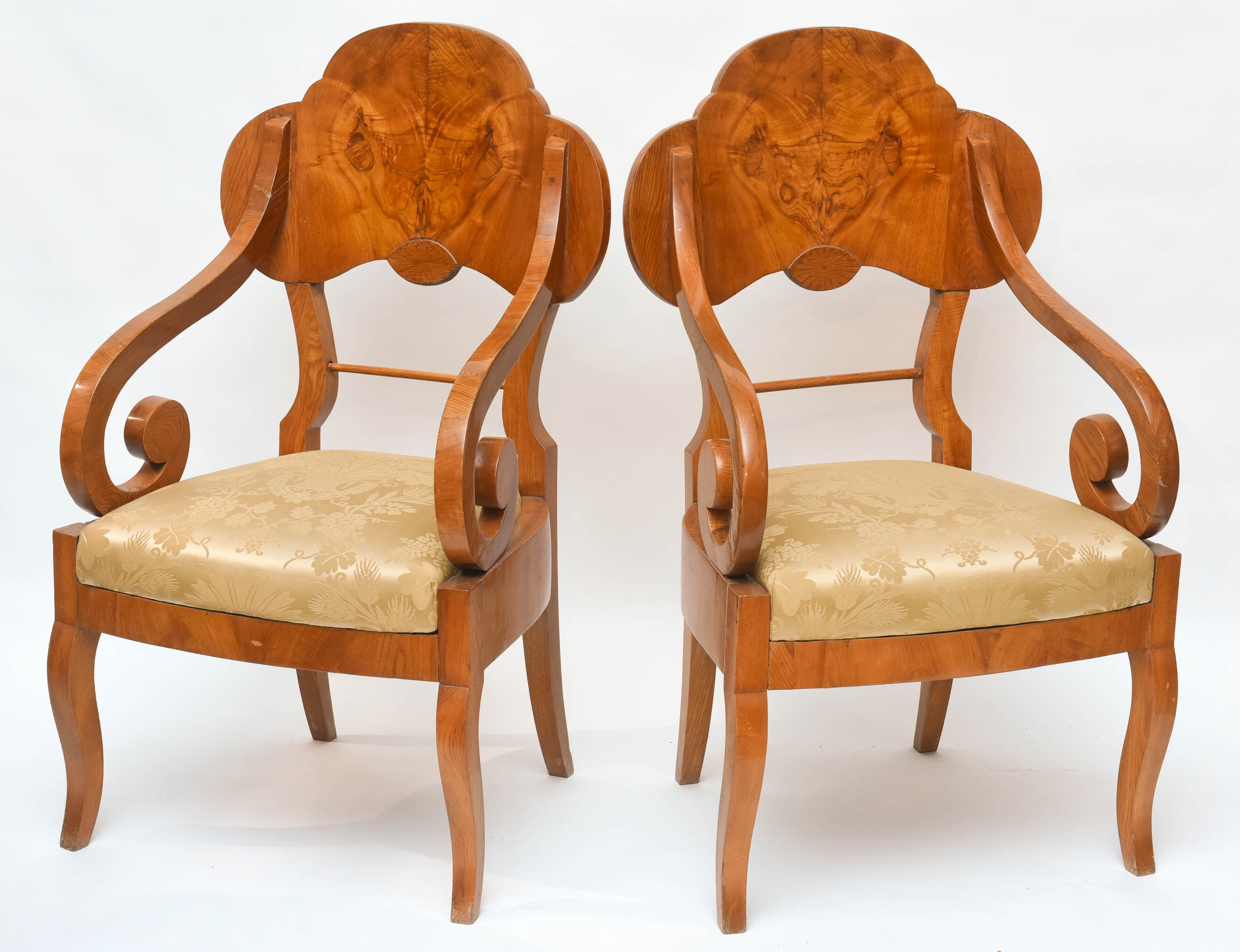 Superb Pair of Biedermeier Armchairs