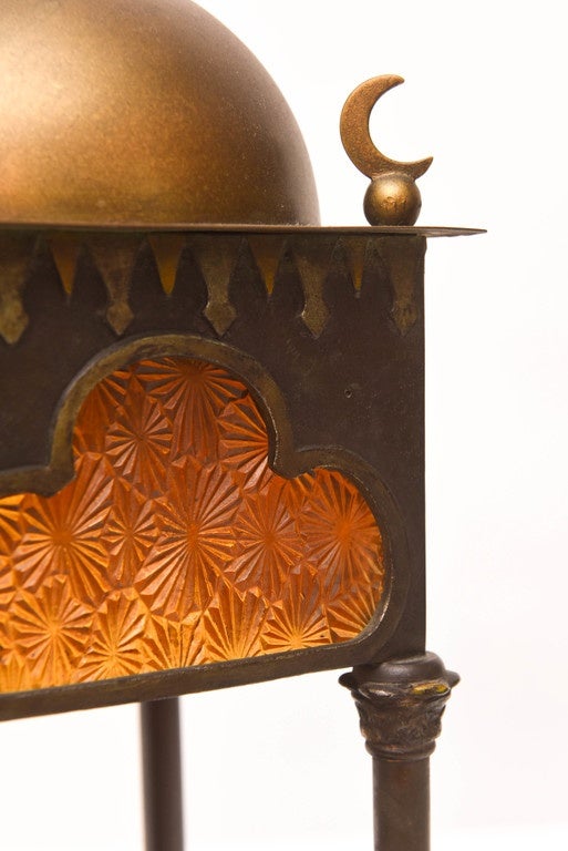 Franz Bergman Orientalist Bronze Boudoir Lamp In Good Condition In West Palm Beach, FL