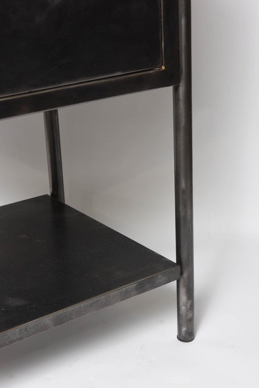 Pair of French Industrial Steel Stands or End Tables 3