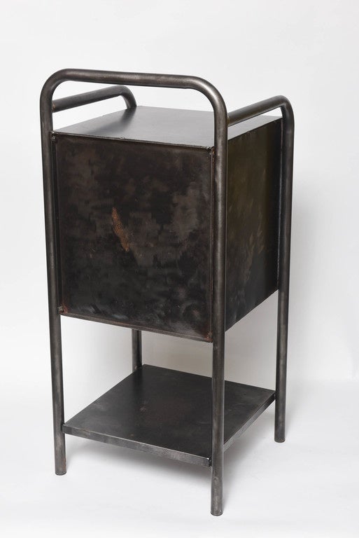 Pair of French Industrial Steel Stands or End Tables 5