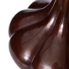 Fluted Meiji Period Bronze Vase