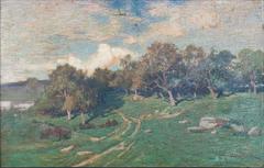 New England Landscape Painting by Stephen Maxfield Parrish