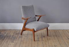 Mid-Century Dutch Teak Armchair