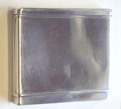 Silver Art Deco Cigarette Case