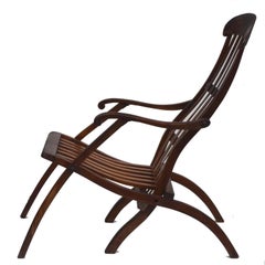 Early 20th Century Teak Folding Lounge Chair