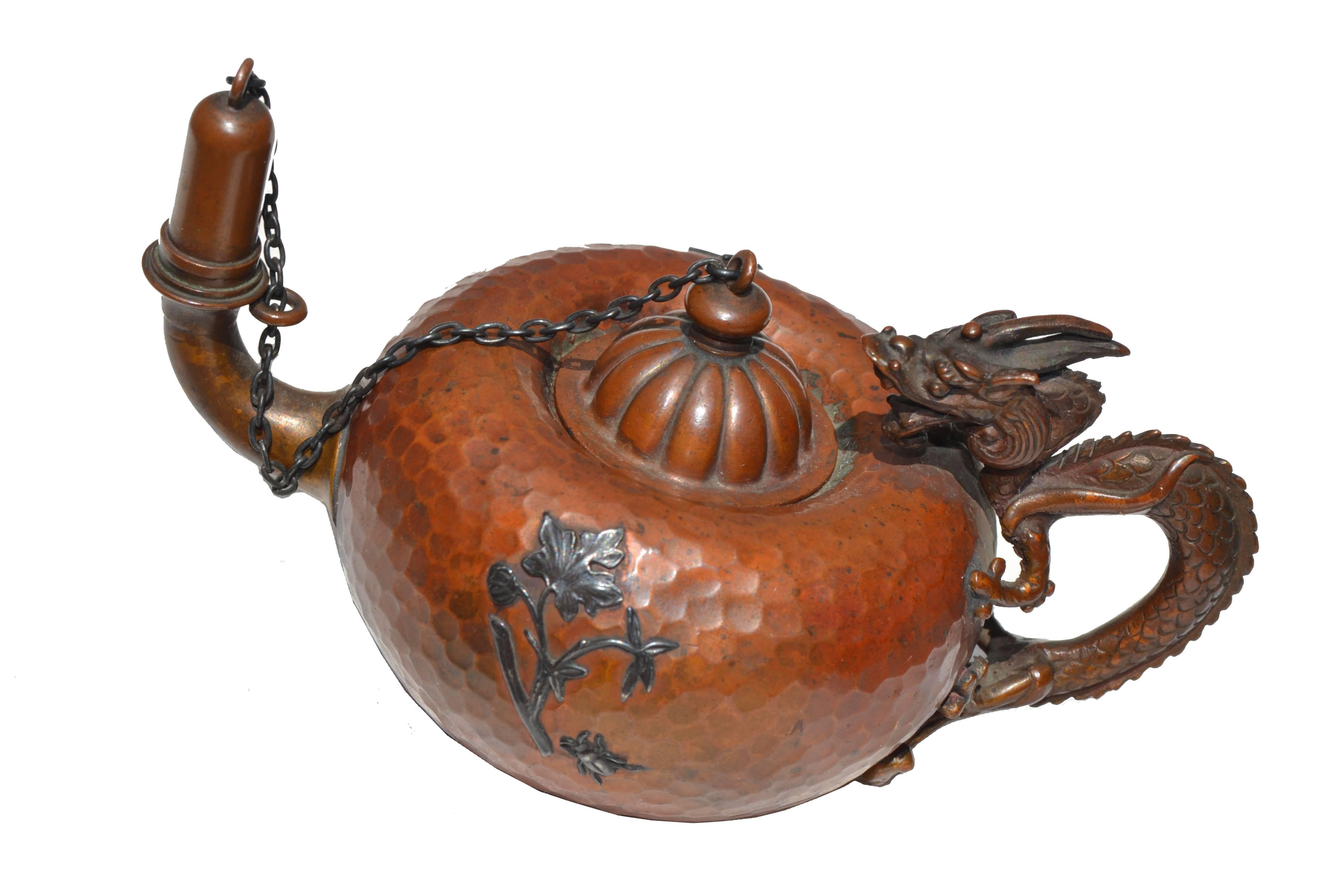 American Gorham Sterling over Copper Cigar Lamp 1882