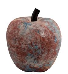 Large Raku Pottery Apple