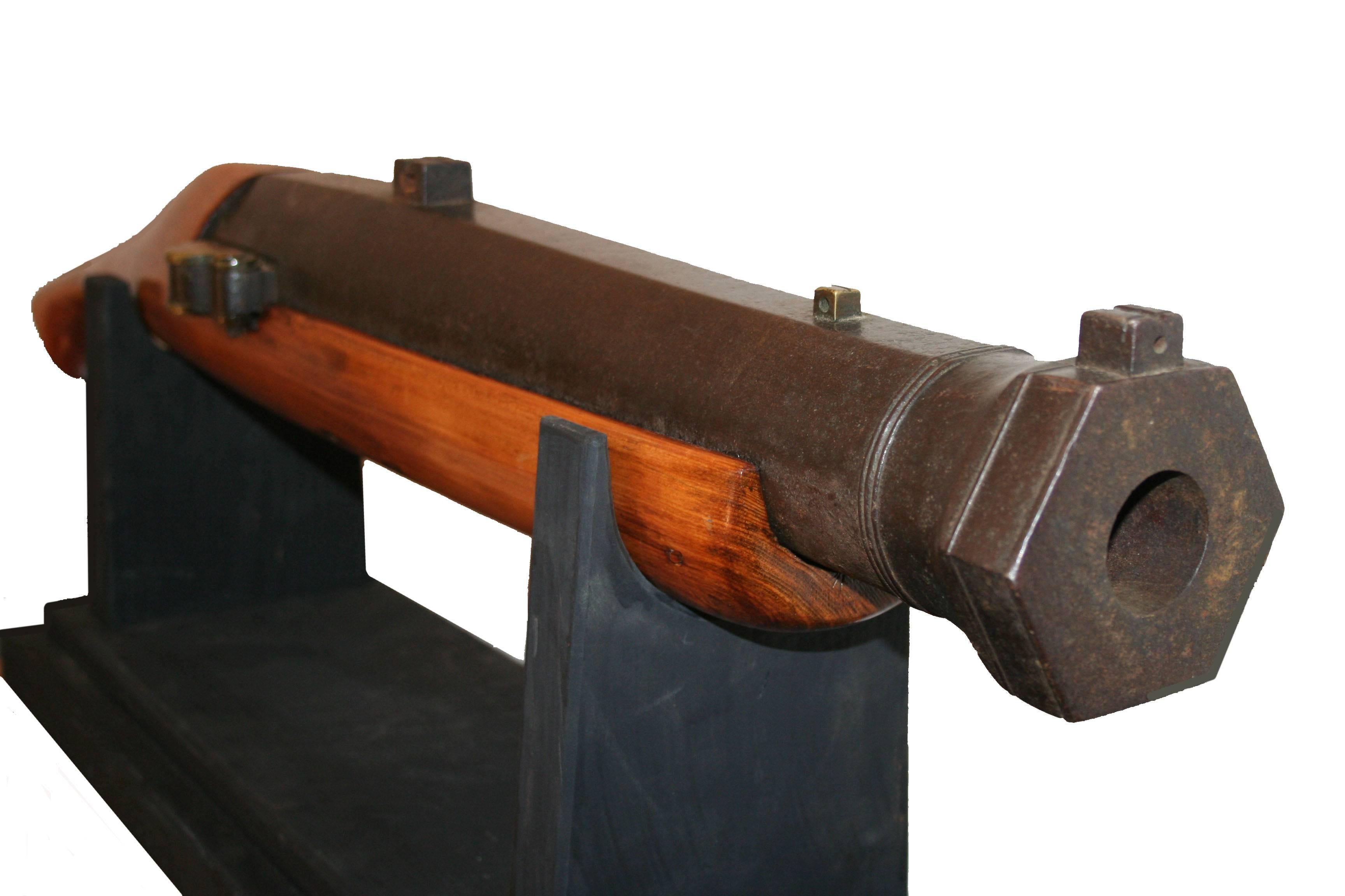Carved Tanegashima Matchlock Japanese Cannon