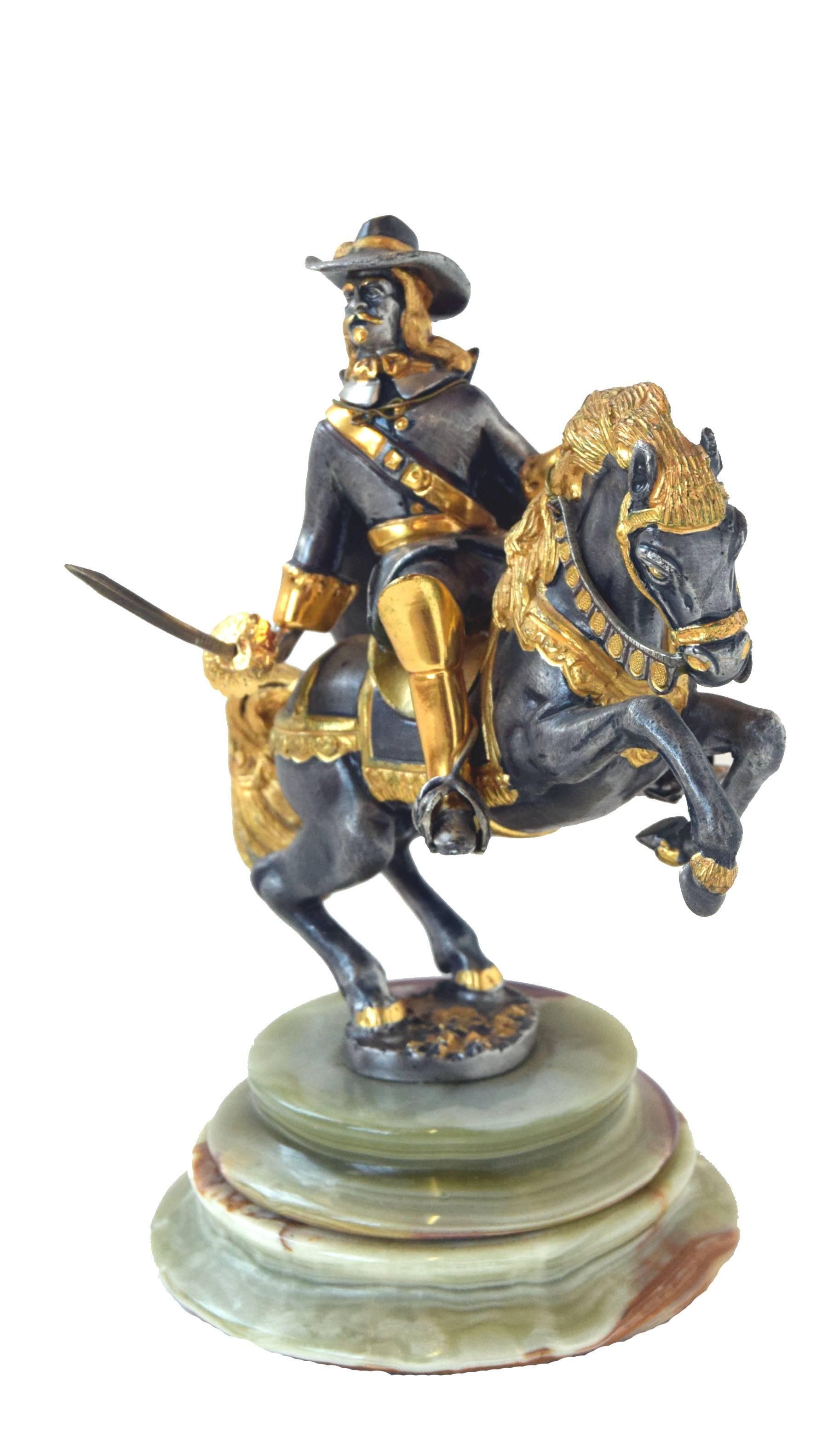 Bronze-Kavalier von Giuseppe Vasari für Gorham (Neobarock)