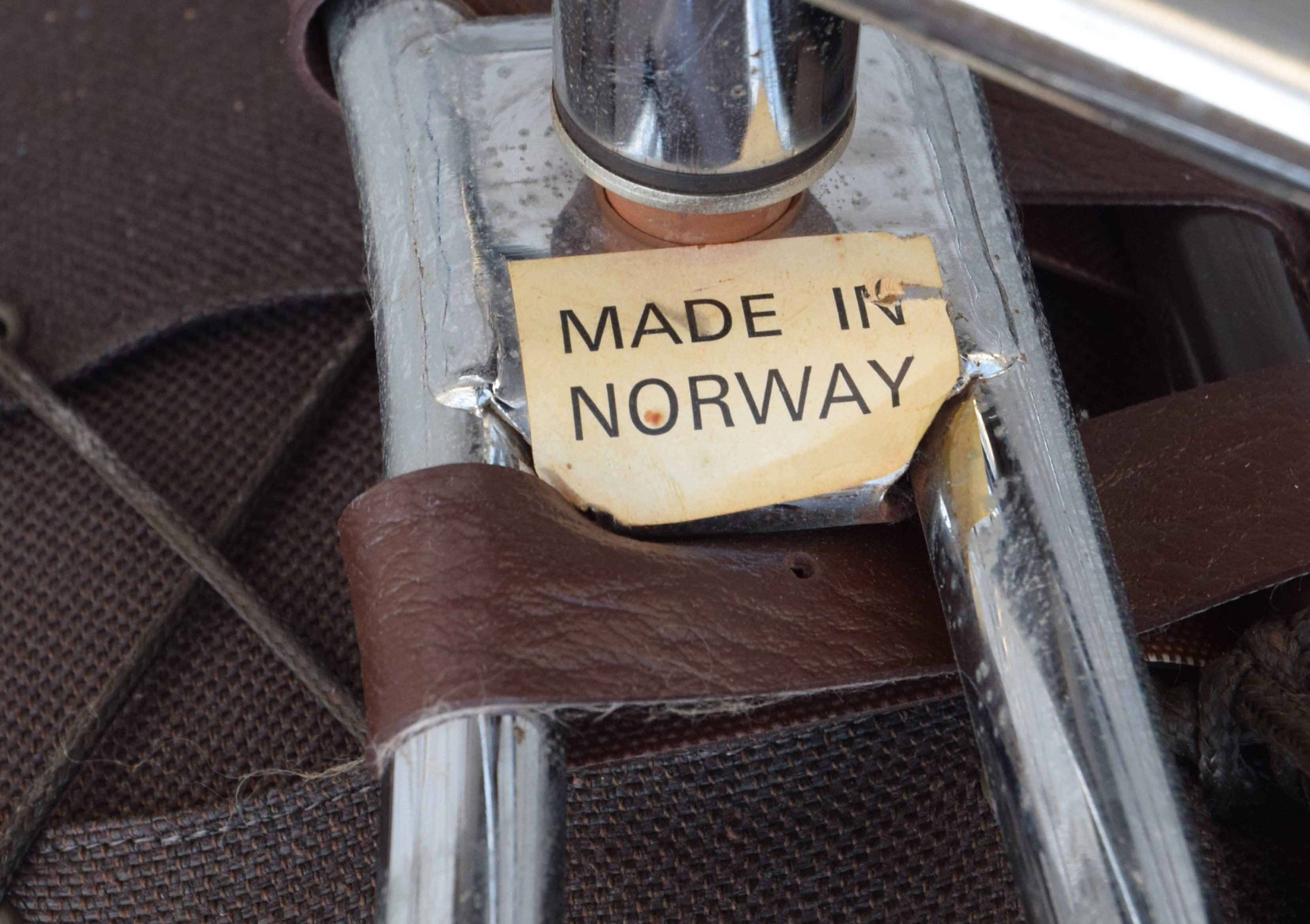 Scandinavian Modern Ekornes Stressless Chair and Ottoman, 1972