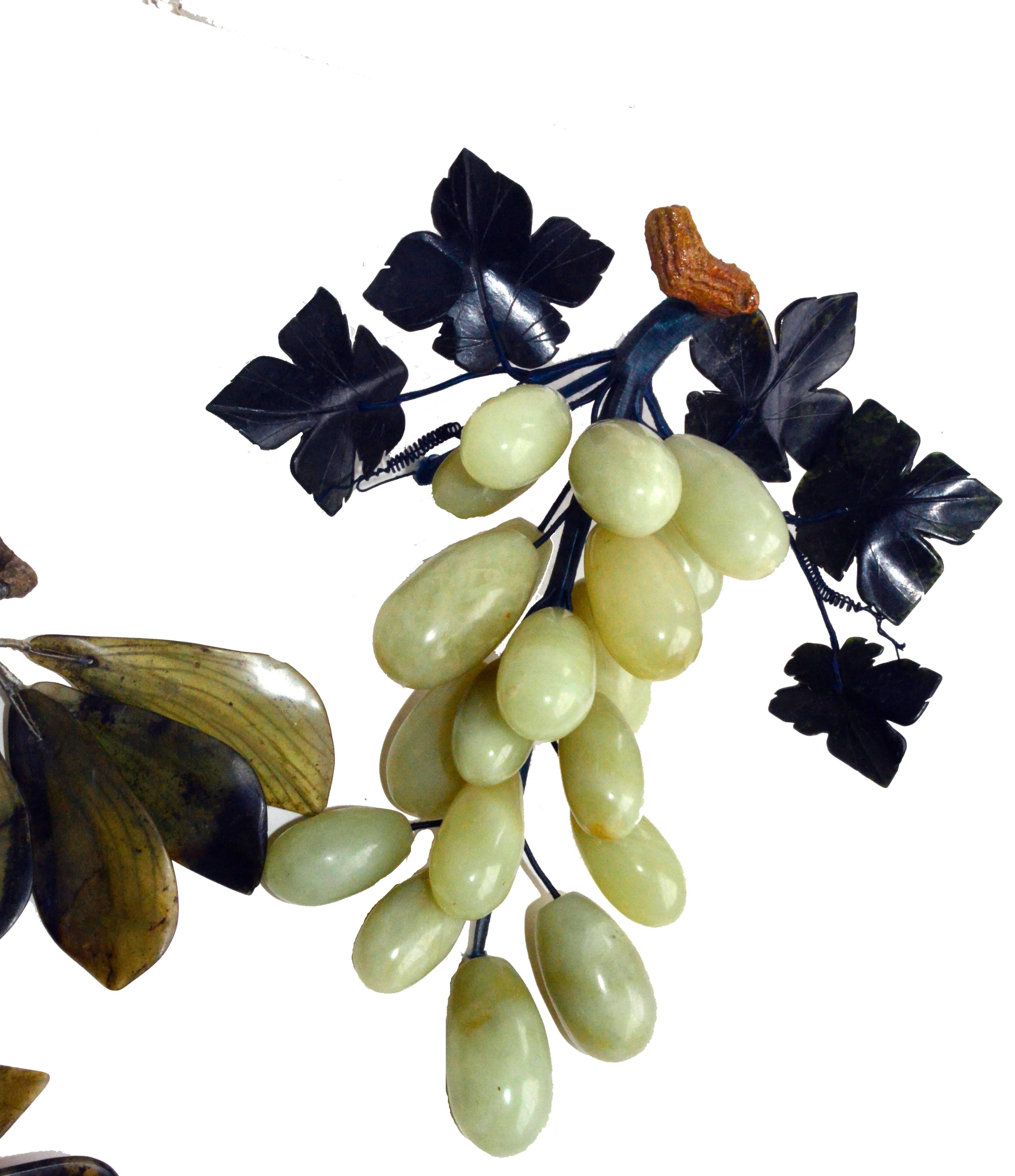 Chinese Export Semi-Precious Stone Grapes