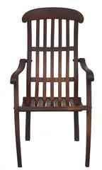 Early 20th Century Teak Folding Lounge Chair