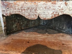 Late 17th Century Painted Swedish Corner Cupboard