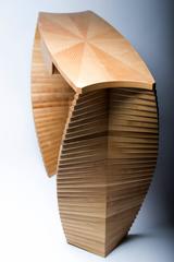 Linear Ellipse, Unique Wood Console, Jan Waterson