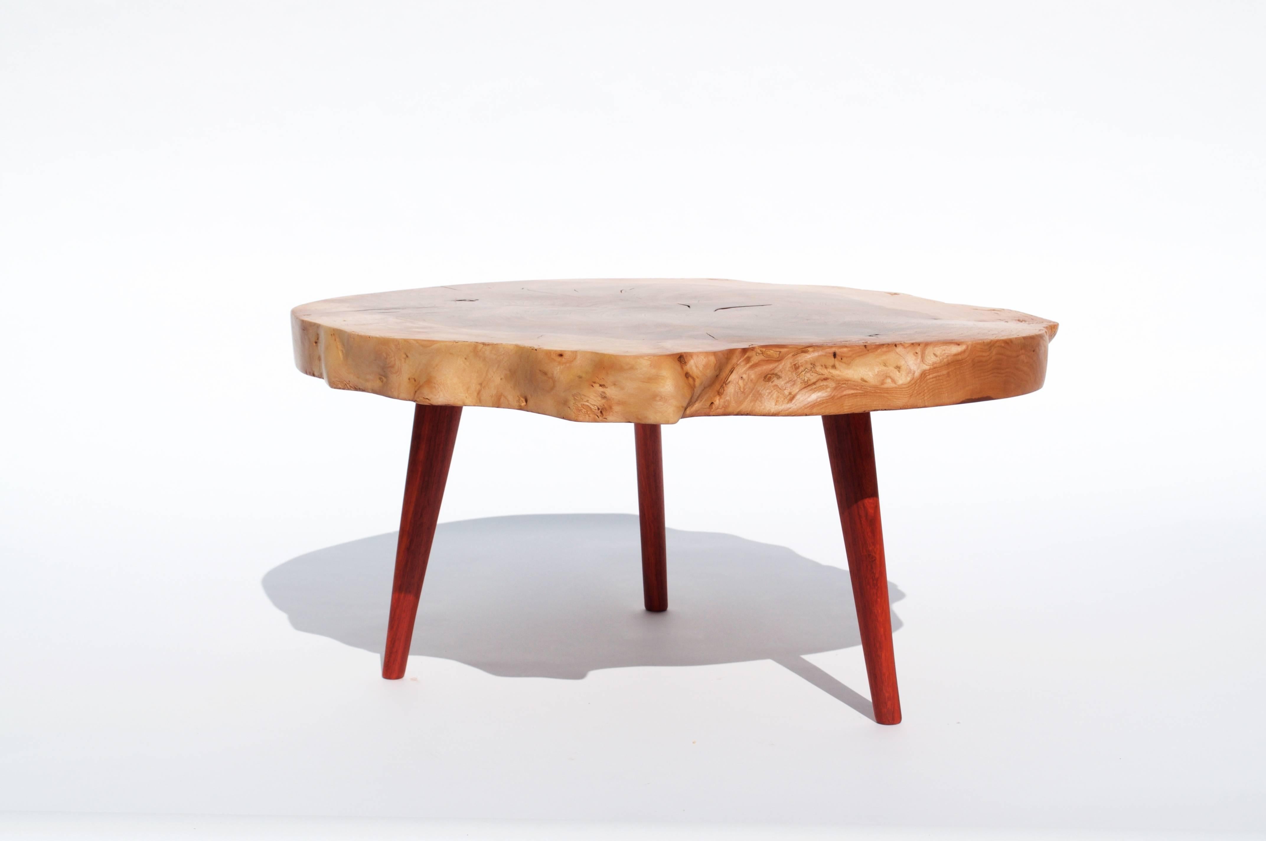 Organic Modern Unique Ash, Padouk Table by Jörg Pietschmann