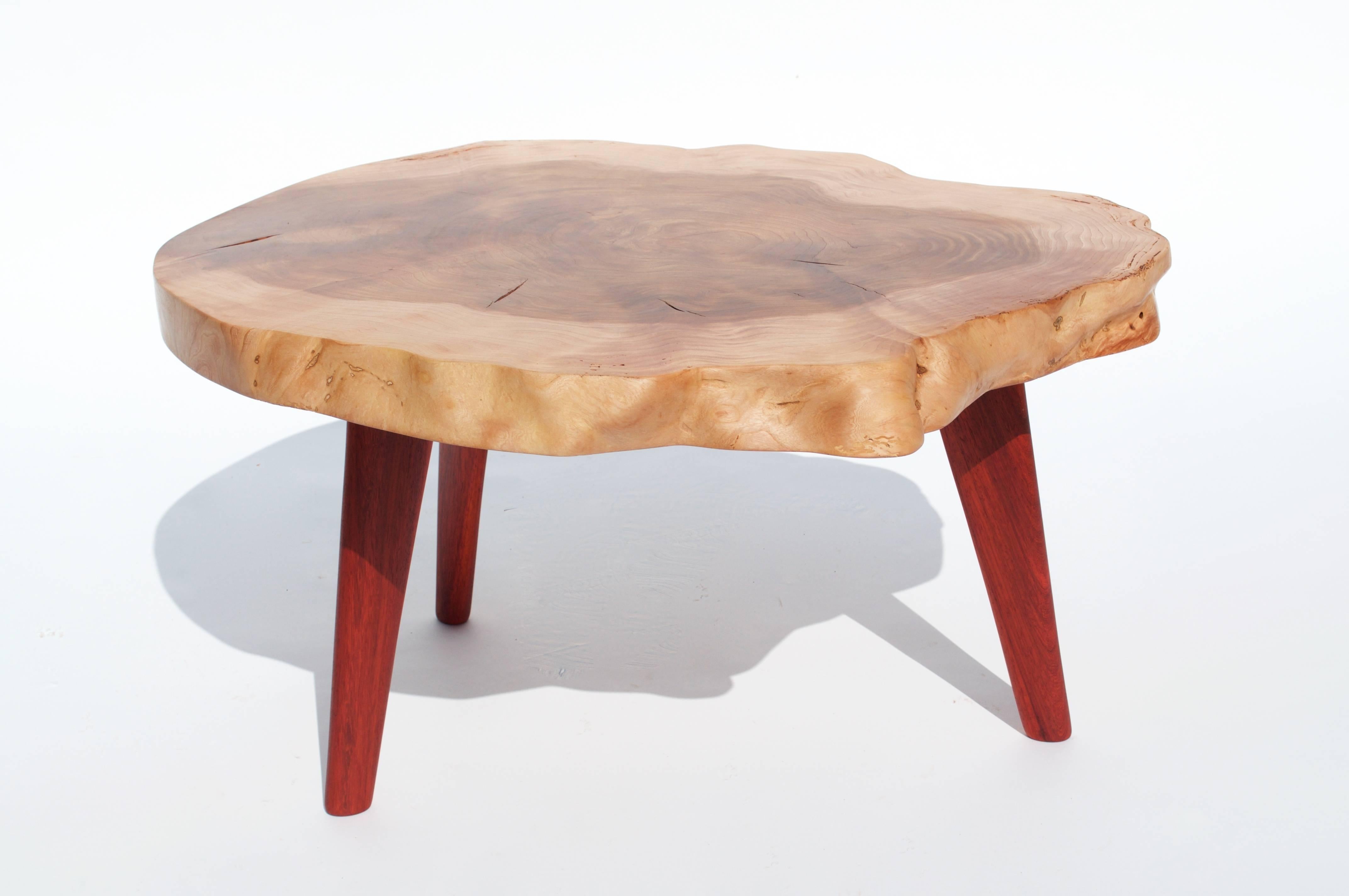 German Unique Ash Padouk Table by Jörg Pietschmann