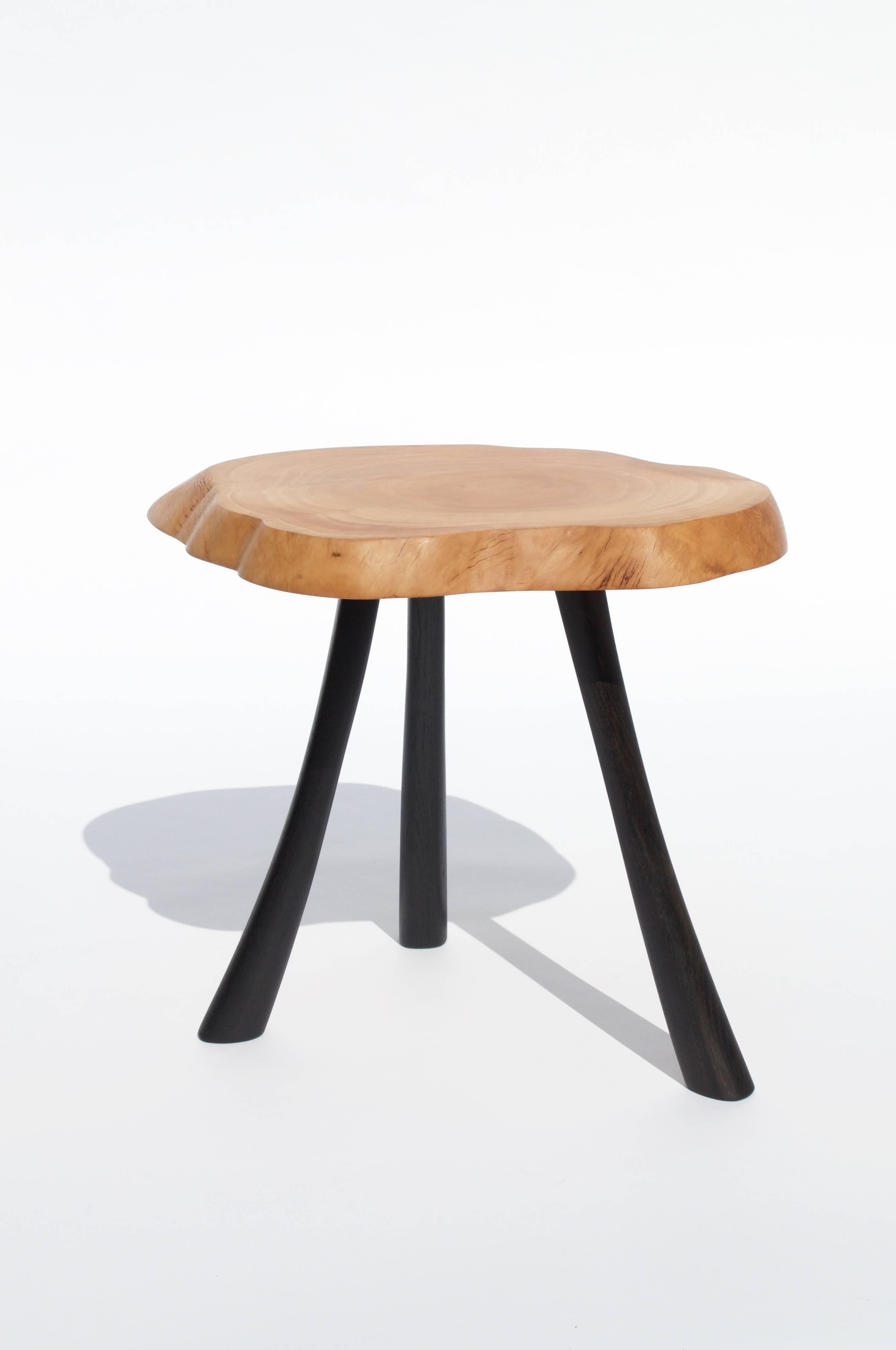 Unique Bog Oak and Olive Table by Jörg Pietschmann In New Condition In Geneve, CH