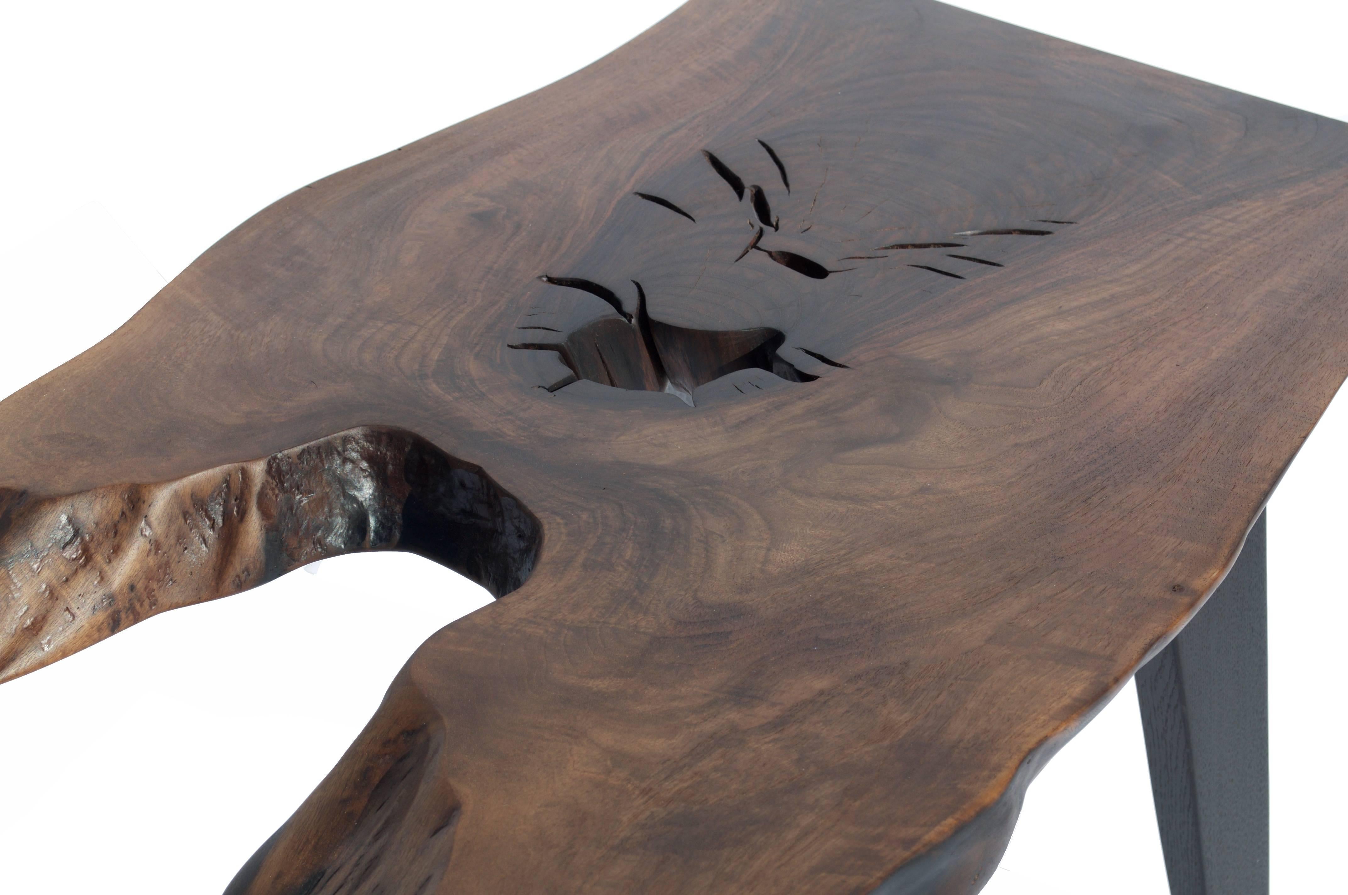 Contemporary Unique Bog Oak Table by Jörg Pietschmann