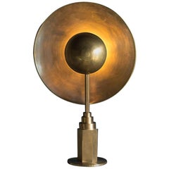 Metropolis Brass Table Lamp by Jan Garncarek