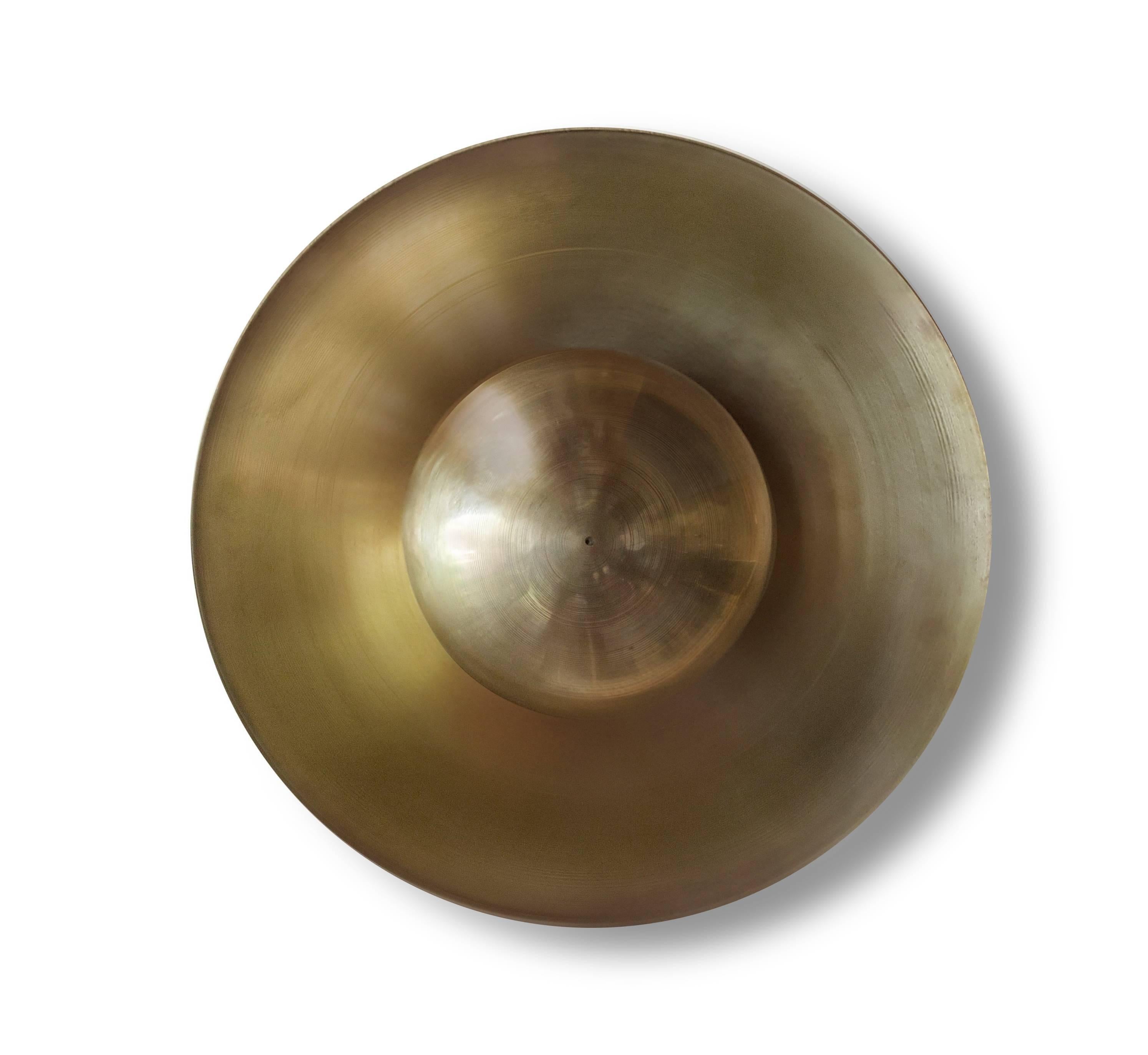 Metropolis Noir, Brass Sconce by Jan Garncarek 3