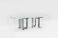 Stainless Steel Dining Table by Batten and Kamp