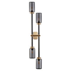 Smoked Farol Double Wall Light by Bert Frank