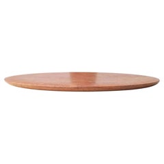 Mármol Contemporáneo Refinado 01 Plato de Mármol Travertino Rosso