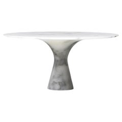 Raffinierter Contemporary Marmor 02 Bianco Statuarietto Marmorkuchenstand
