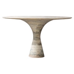 Travertino Silver 2 Refined Contemporary Marble Dining Table 180/75