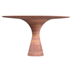 Travertino Rosso Refined Contemporary Marble Dining Table 160/75