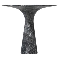 Support à gâteaux en marbre contemporain raffiné 03 Grey Saint Laurent Marble Cake Stand