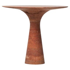 Mármol contemporáneo refinado 03 Soporte para tartas de mármol Travertino Rosso