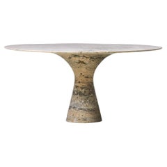 Refinado Soporte para Tartas Contemporáneo 02 Travertino de Mármol Plateado