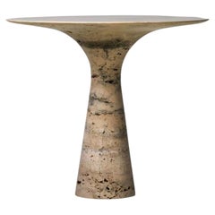 Refinado Soporte para Tartas de Mármol Contemporáneo 03 Travertino Silver Marble