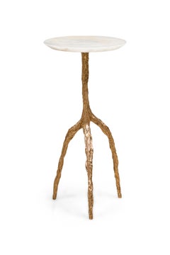 Mariae Drink Table with Onyx Top by Fakasaka Design
