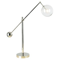 Milan Polished Nickel Table Lamp by Schwung