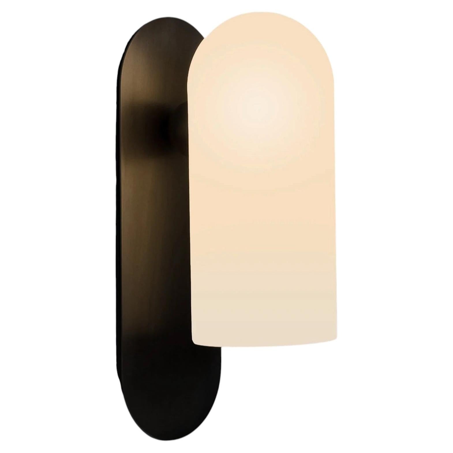 Odyssey LG Black Wall Sconce by Schwung