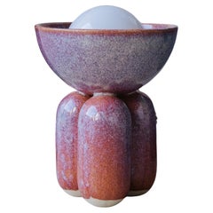 Dusty Rose Small Half Sphere Lamp by Lisa Allegra