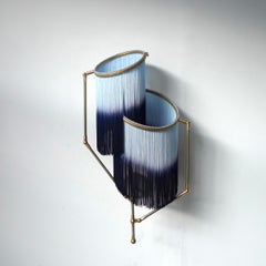 No.23 Blue Charme Fringes Dip dyed Contemporary Art Sconce Lamp, Sander Bottinga