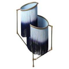 No.23 Blue Charme Fringes Dip dyed Contemporary Art Sconce Lamp, Sander Bottinga