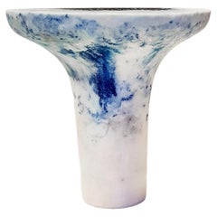 Salts Guéridon en marbre bleu unique, Roxane Lahidji