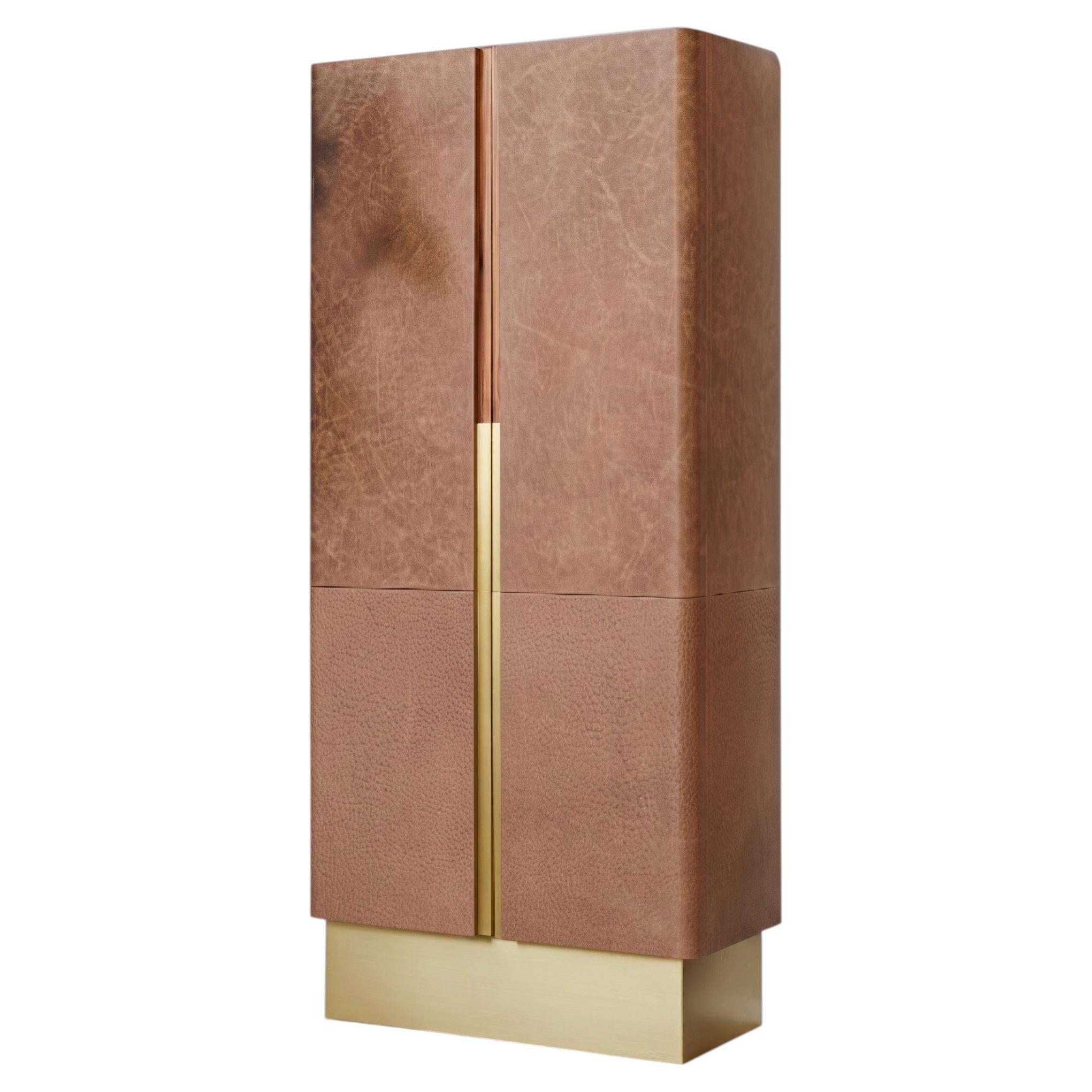 Les Cuirs, Barschrank von Marc Dibeh im Angebot