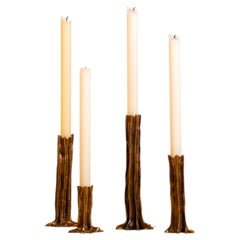 Juego de candeleros de 4 piezas Dark Patina Arbor by Studio Palatin