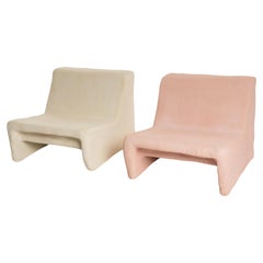 Pair of Colored Concrete Daisy Chairs - Indoor - Outdoor by Mary-Lynn & Carlo